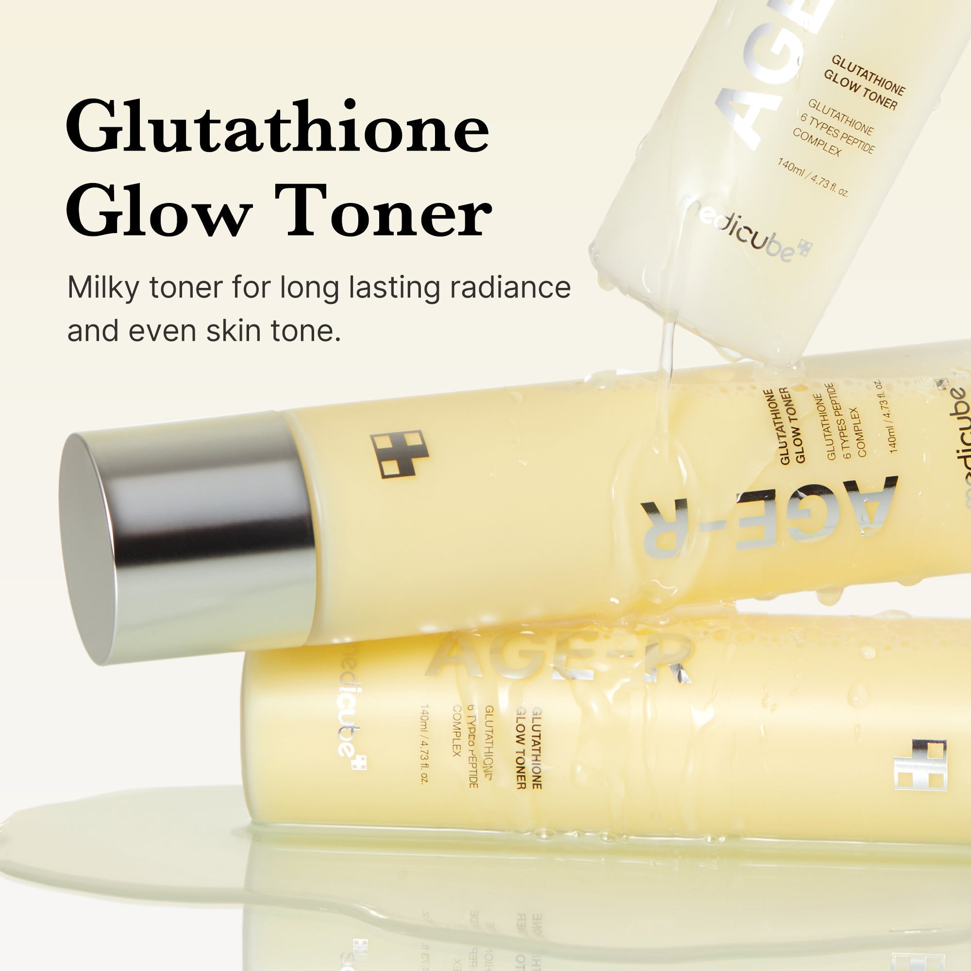 AGE-R Glutathione Glow Milk Toner - Fresh Routine Essential