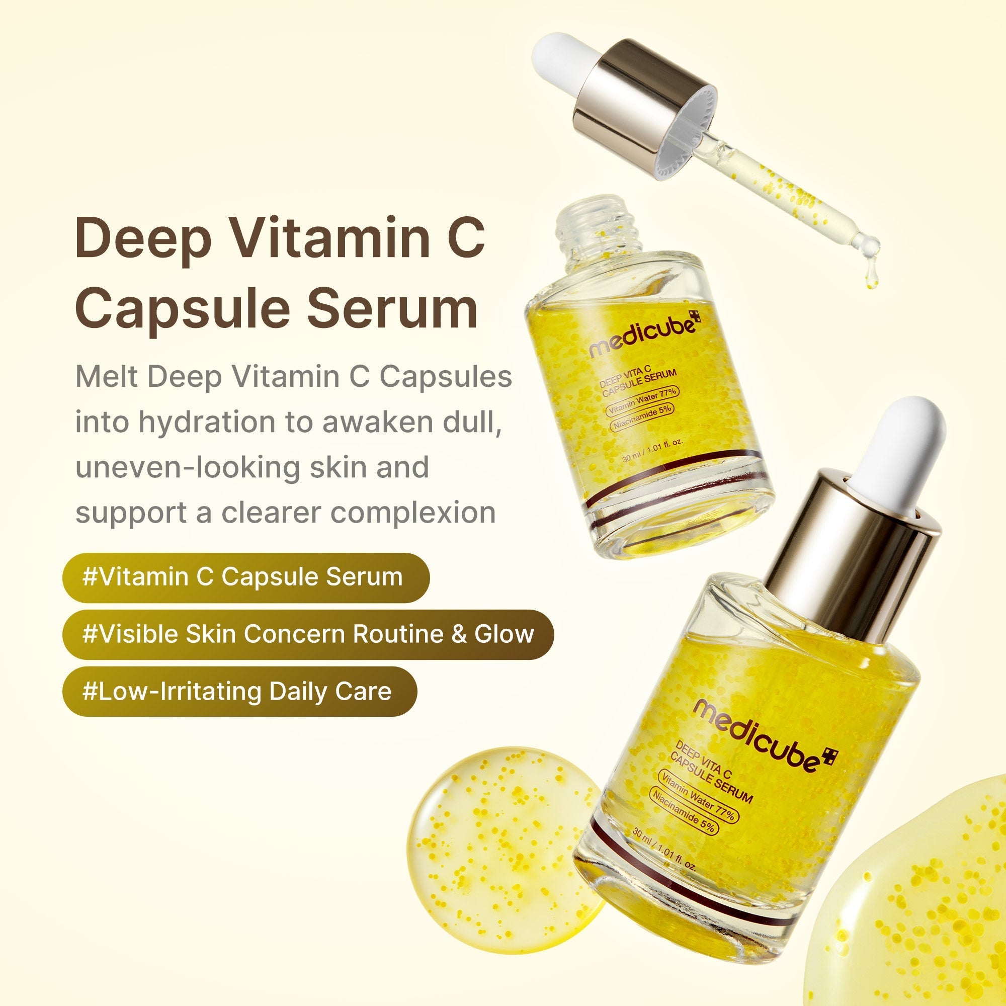 Deep Vitamin C Capsule Serum - Daily Face Routine