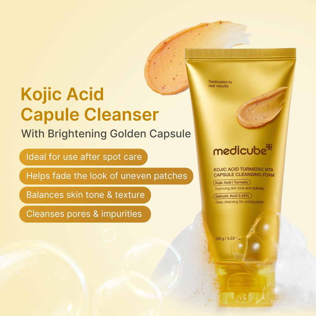 Kojic Acid Turmeric Vita Capsule Foam Cleanser - Glow On the Go