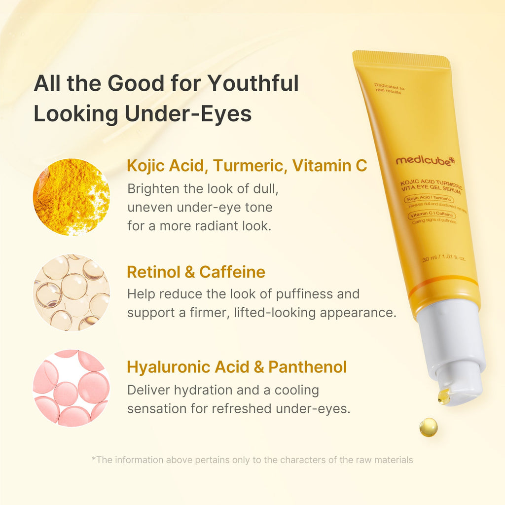 Kojic Acid Tumeric Eye Gel Serum - Daily Skin Essentials