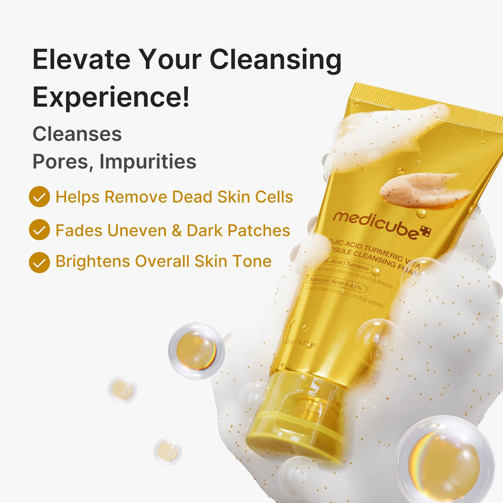 Kojic Acid Turmeric Vita Capsule Foam Cleanser - Glow On the Go