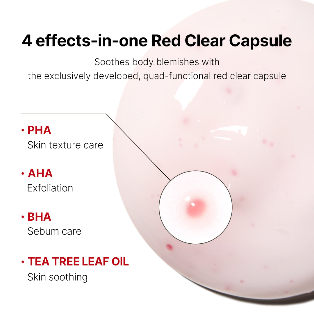 Red Clear Capsule Body Lotion - Fresh Skin Made Easy