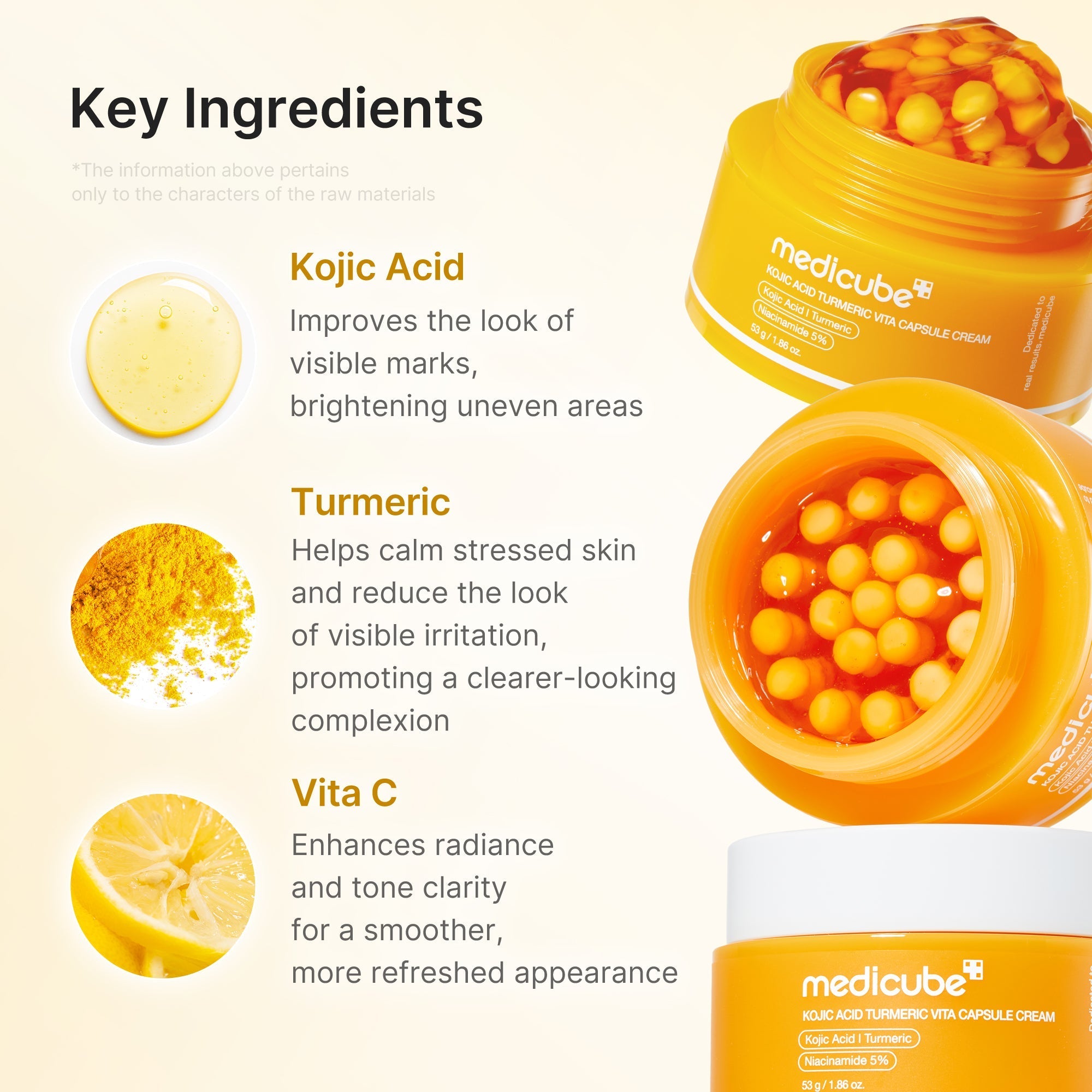 Kojic Acid Turmeric Vita Capsule Cream - Ready for Fresh Skin