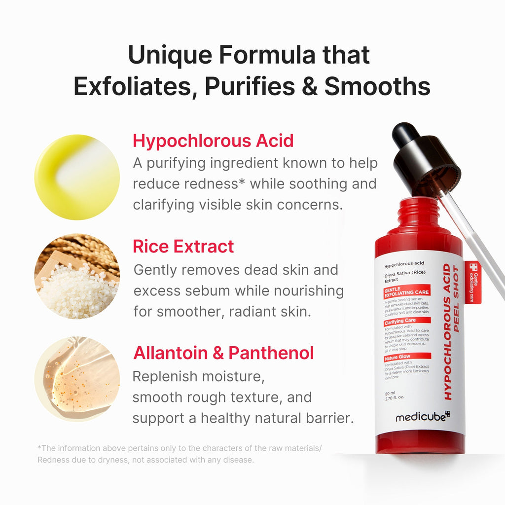 Hypochlorous Acid Rice Peel Shot - Simple Face Care