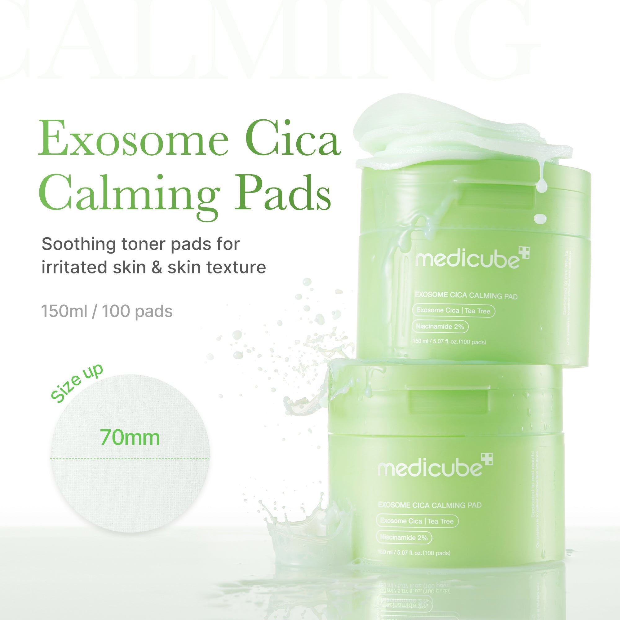 Exosome Cica Calming Toner Pads - Fresh Care Daily