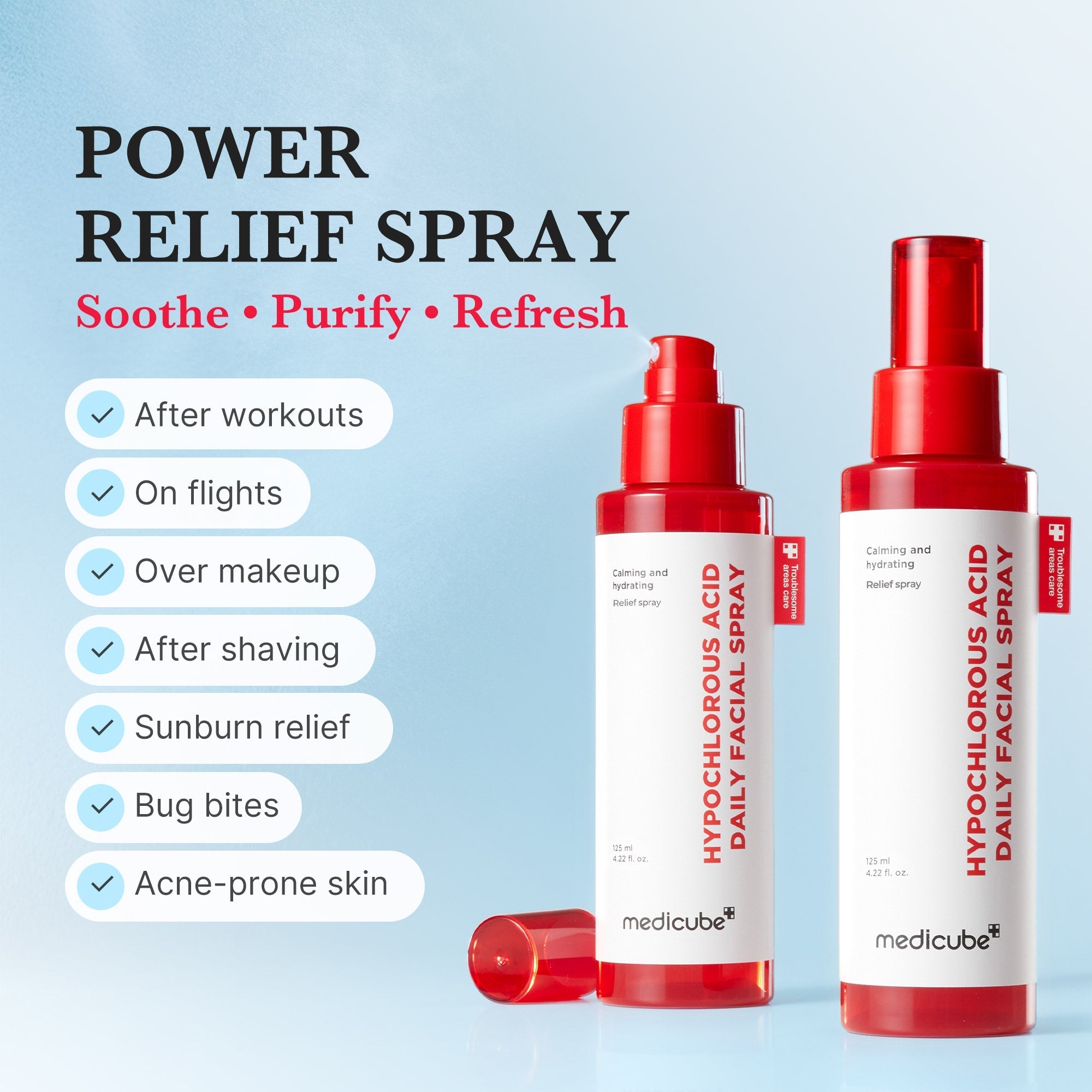 Hypochlorous Acid Power Soothing Spray - Hydrated-Looking Skin