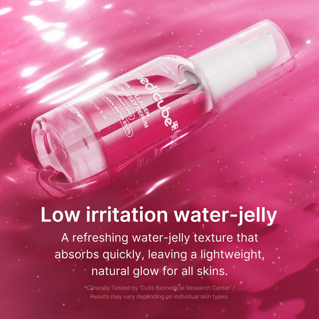 PDRN Pink Collagen Glow Jelly Serum - Soft Glow Look