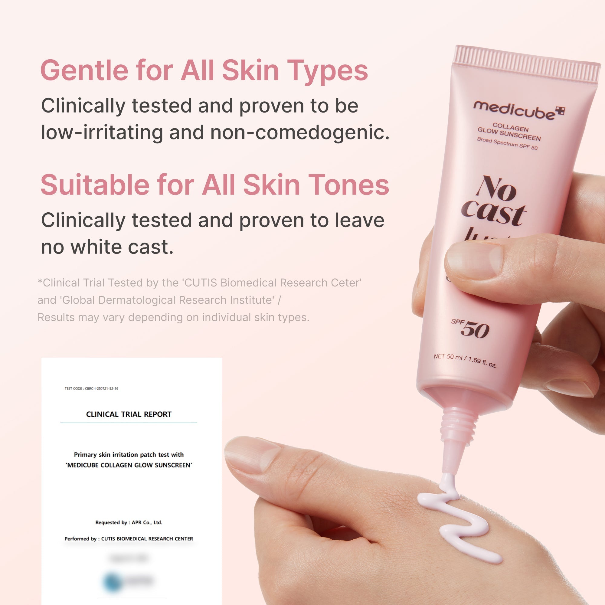 No Cast Just Glow Collagen Sunscreen - Refresh Your Skin