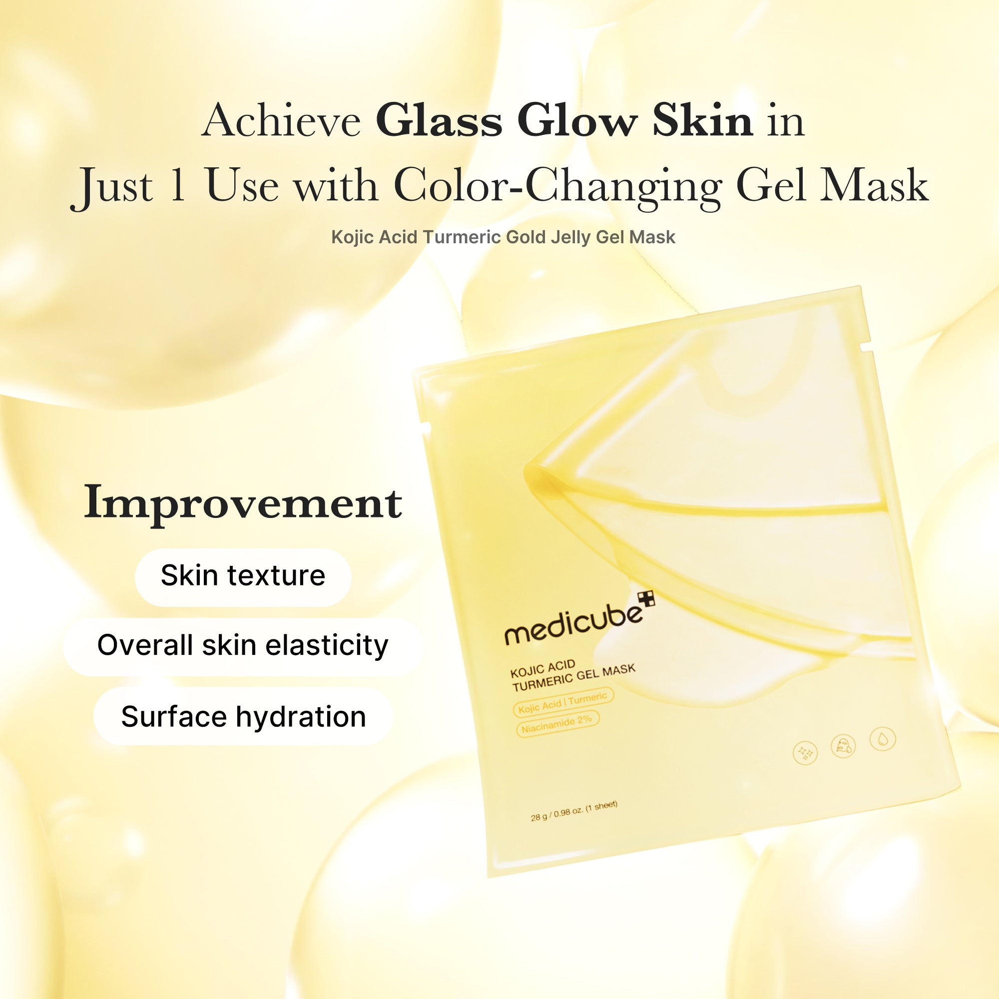 Kojic Acid Turmeric Gold Jelly Gel Mask - Beauty Care Daily