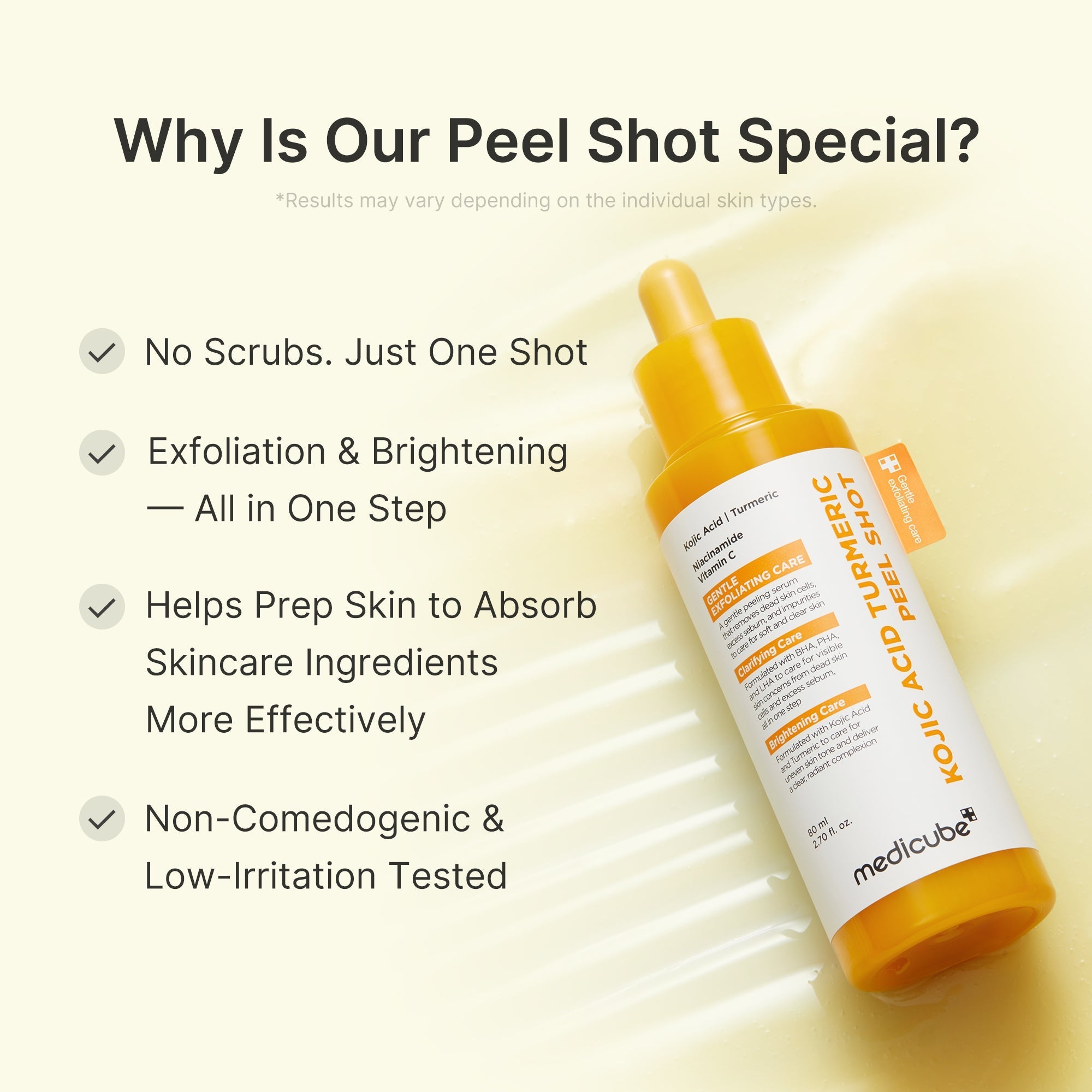 Kojic Acid Turmeric Peel Shot - Fresh Face Routine