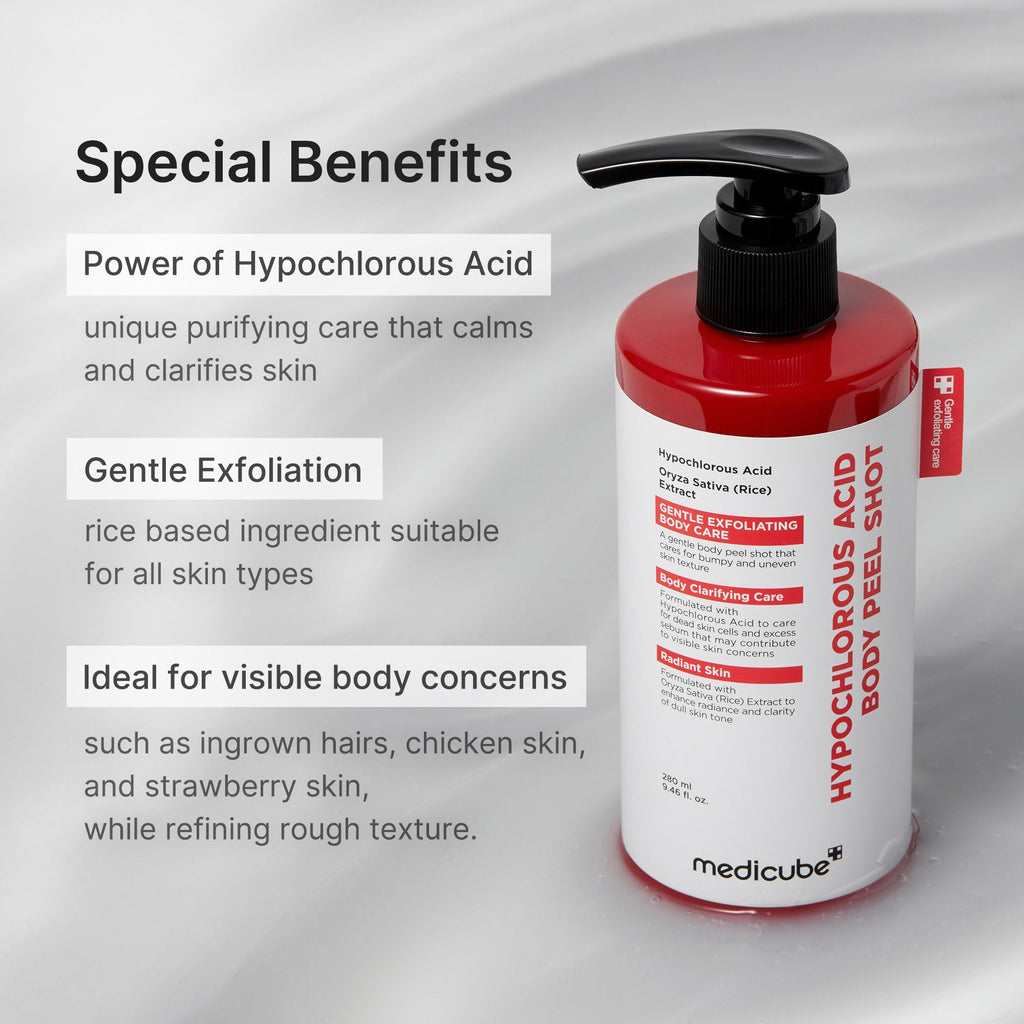 Hypochlorous Acid Rice Body Peel Shot - Ready for Daily Glow