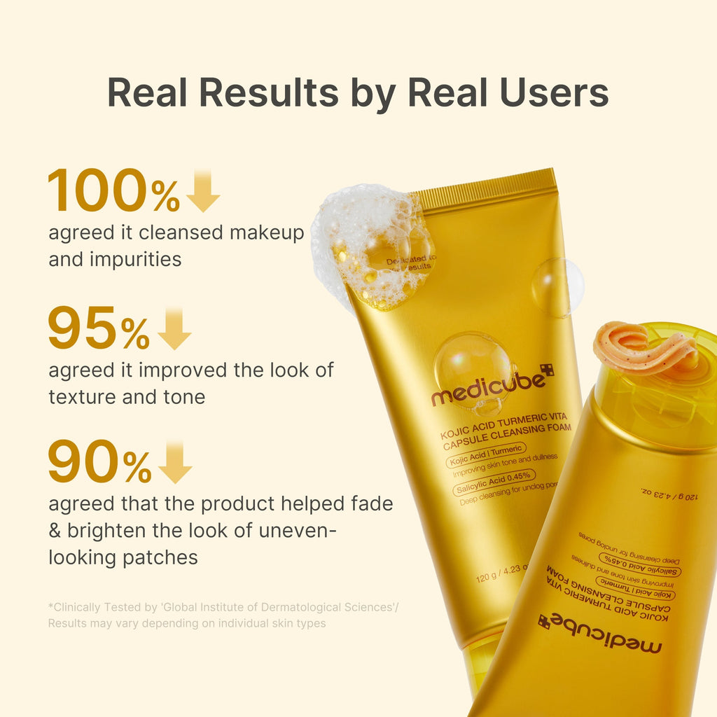 Kojic Acid Turmeric Vita Capsule Foam Cleanser - Glow On the Go