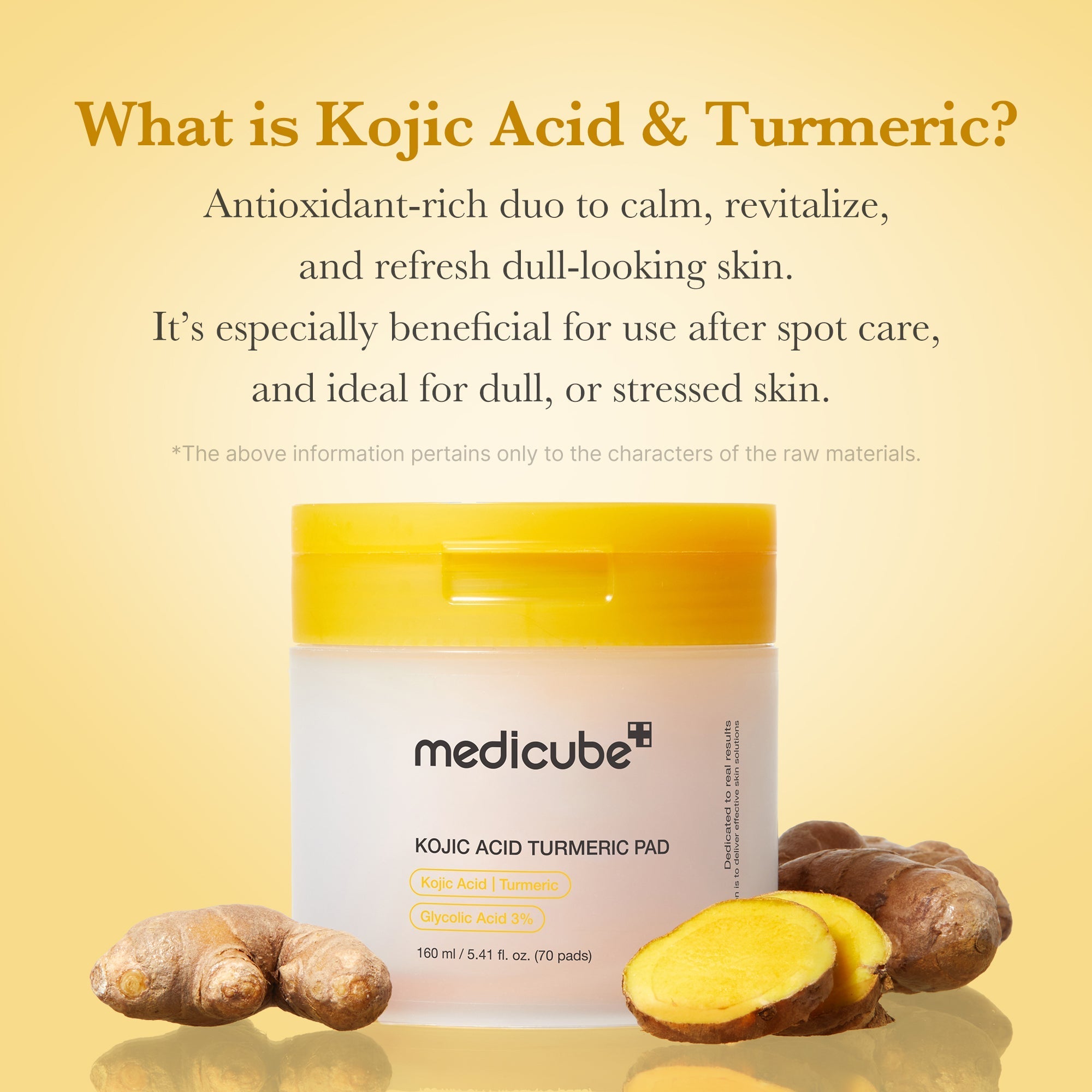 Kojic Acid Tumeric Toner Pad - Glow for Real Life