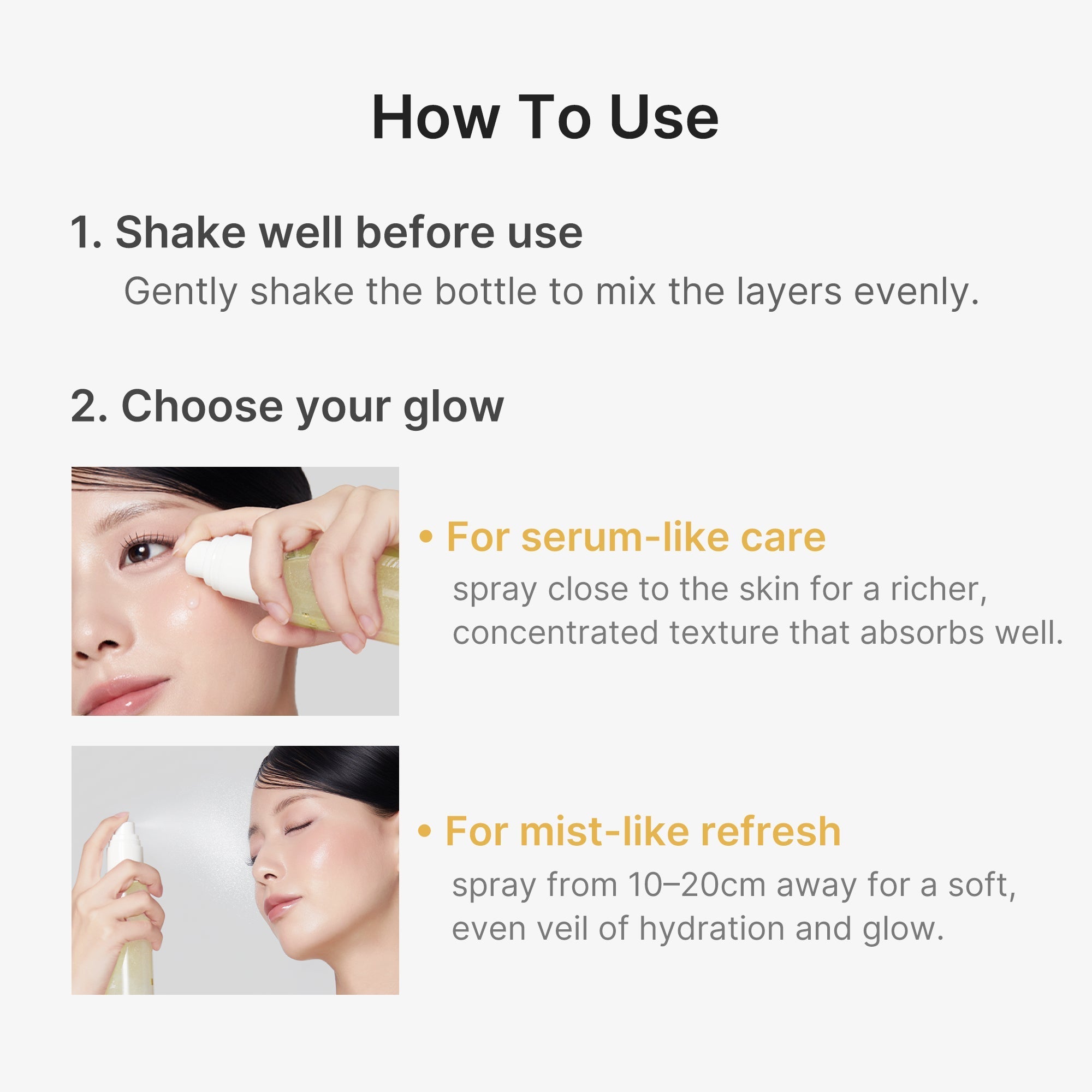 Kojic Acid Turmeric Vitamin Gold Jelly Mist Serum - Daily Face Care