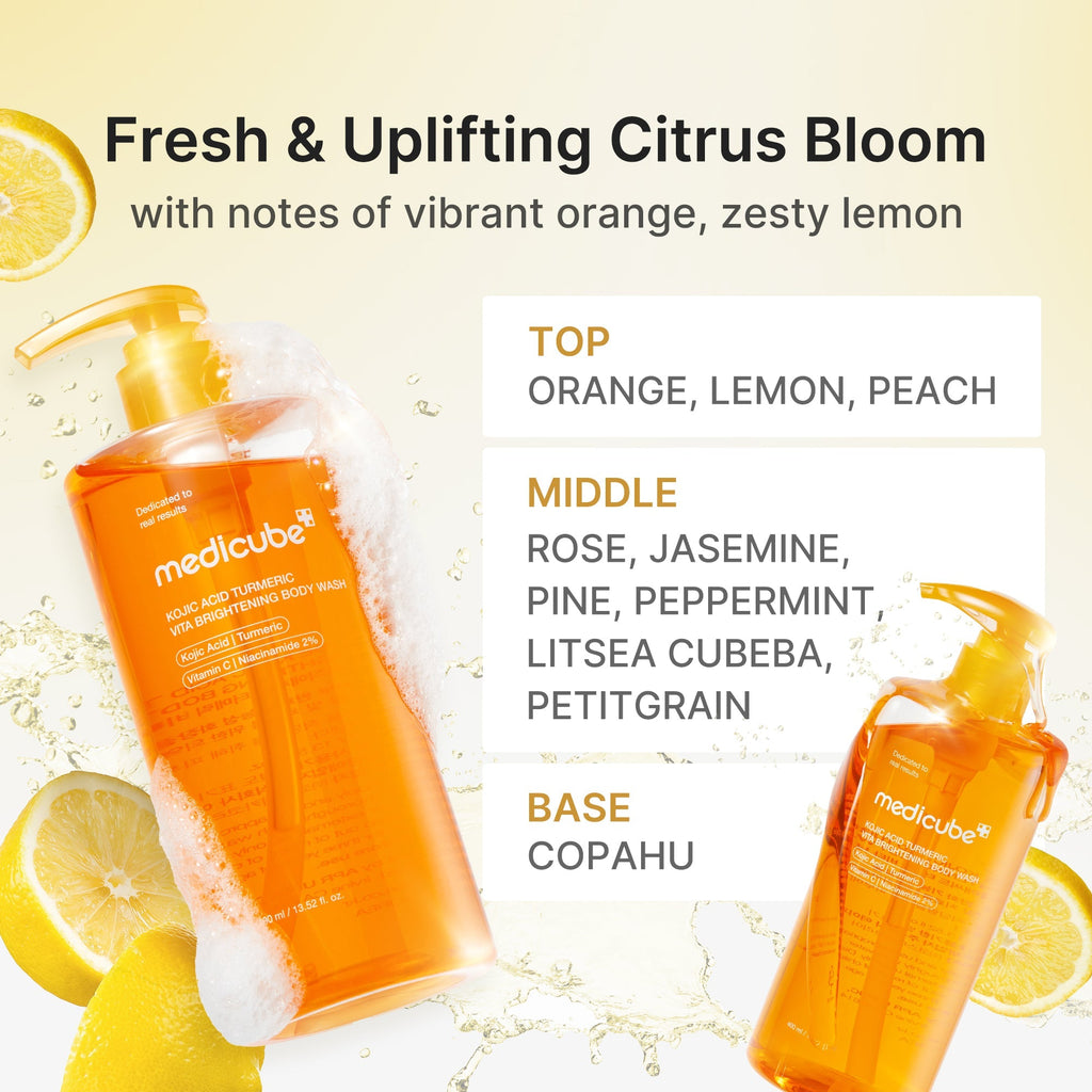 Kojic Acid Turmeric Brightening Body Wash - Fresh and Simple