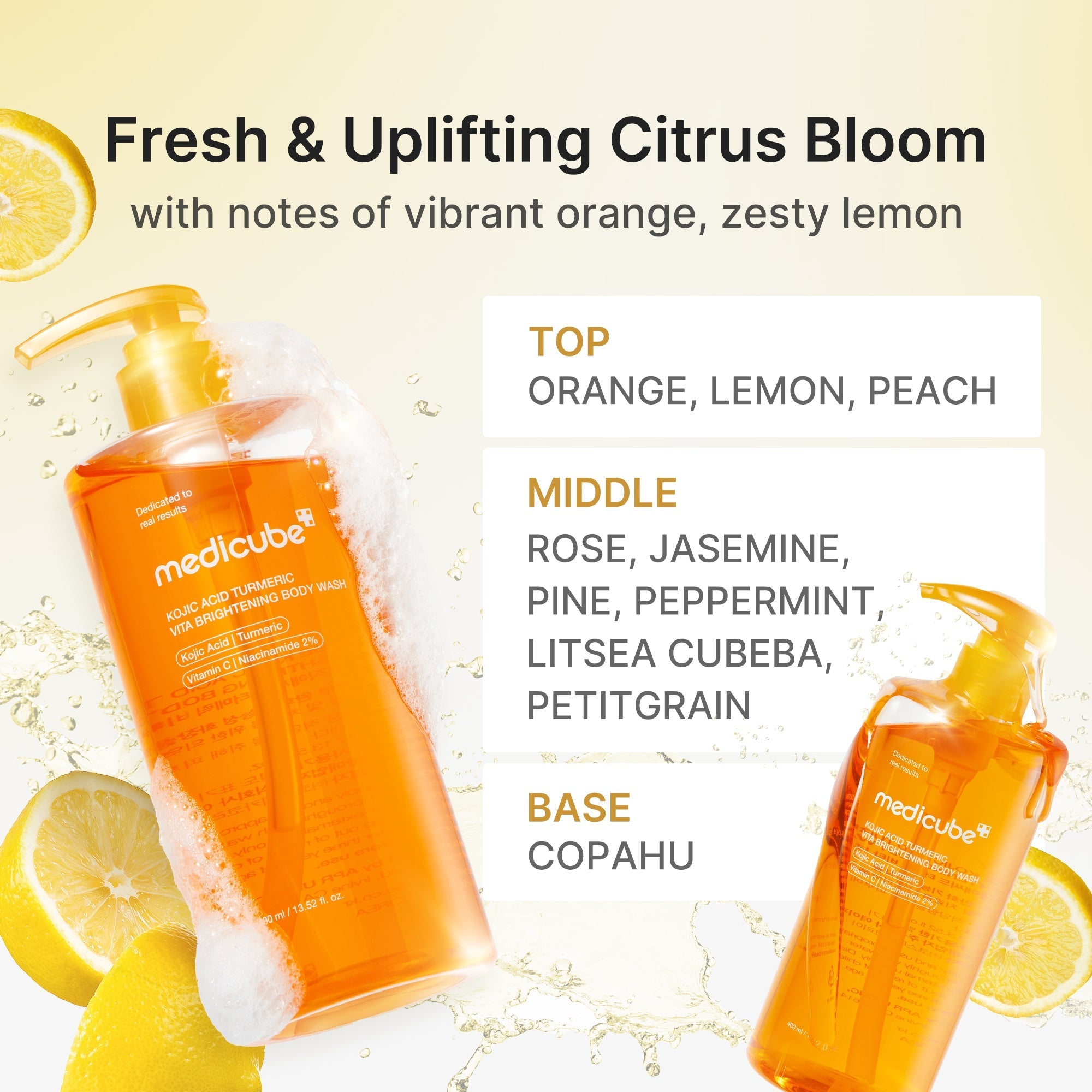 Kojic Acid Turmeric Brightening Body Wash - Fresh and Simple