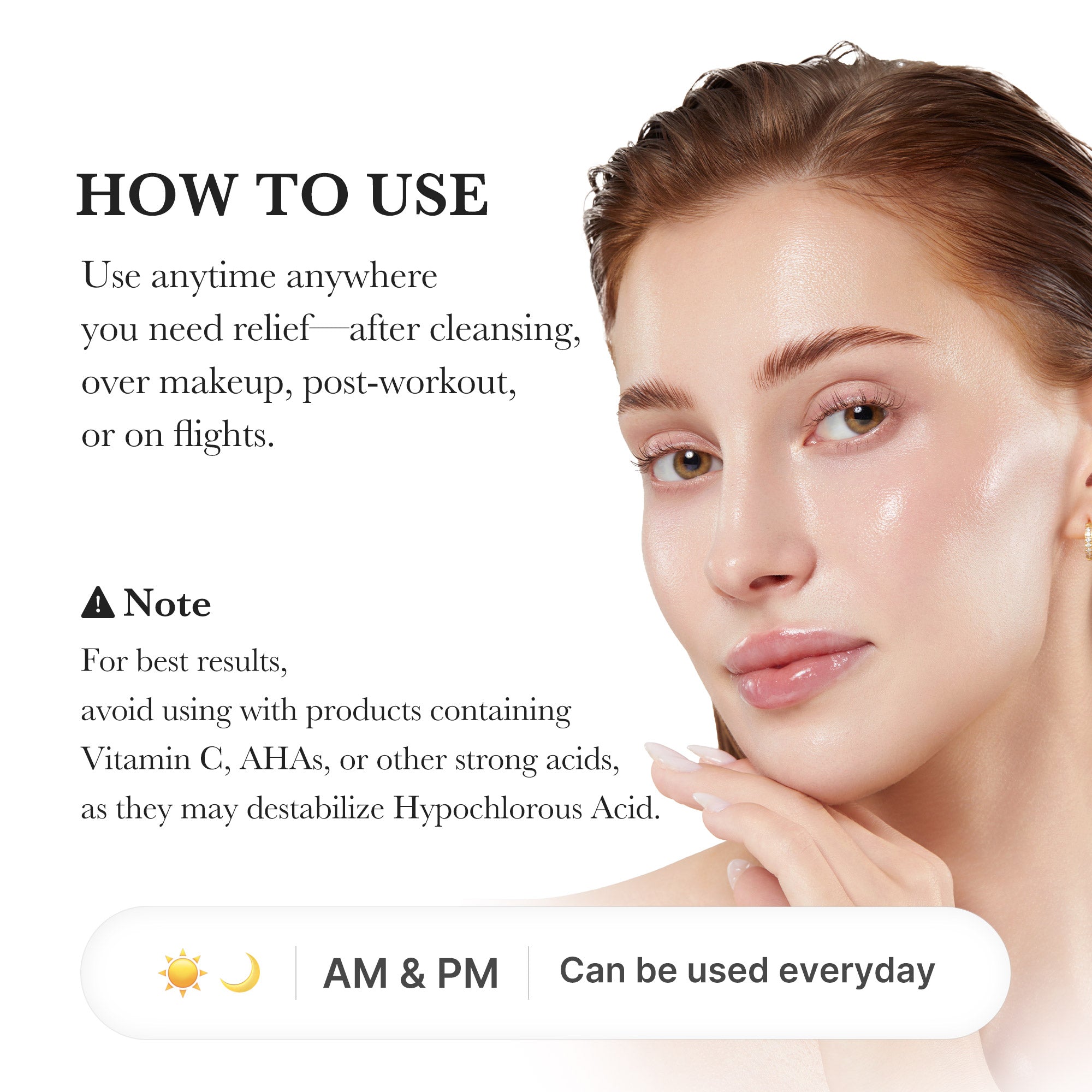 Hypochlorous Acid Power Soothing Spray - Hydrated-Looking Skin