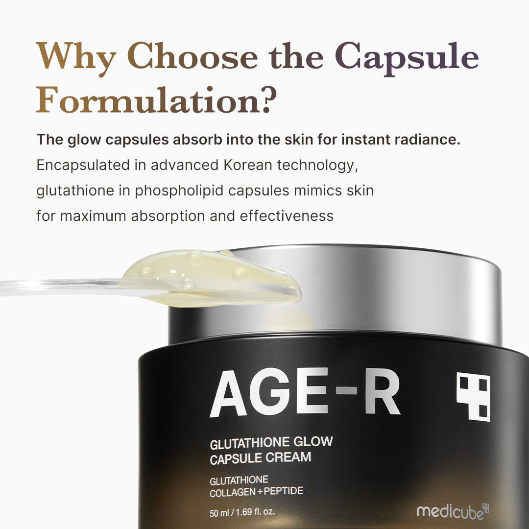 AGE-R Glutathione Glow Capsule Cream - K-Beauty Essentials