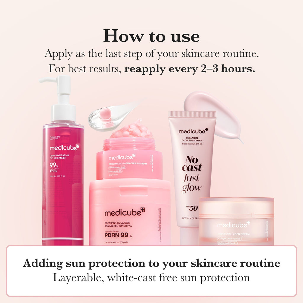 No Cast Just Glow Collagen Sunscreen - Refresh Your Skin