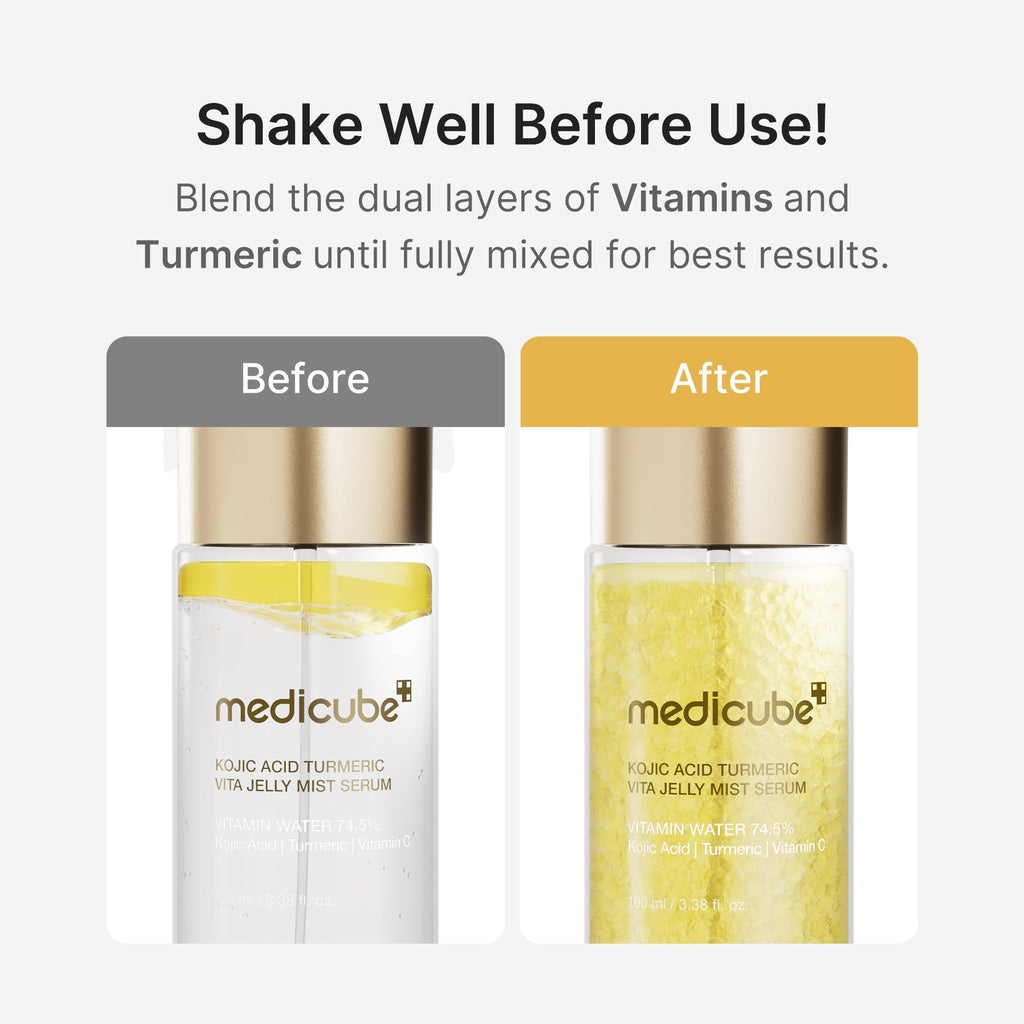 Kojic Acid Turmeric Vitamin Gold Jelly Mist Serum - Daily Face Care