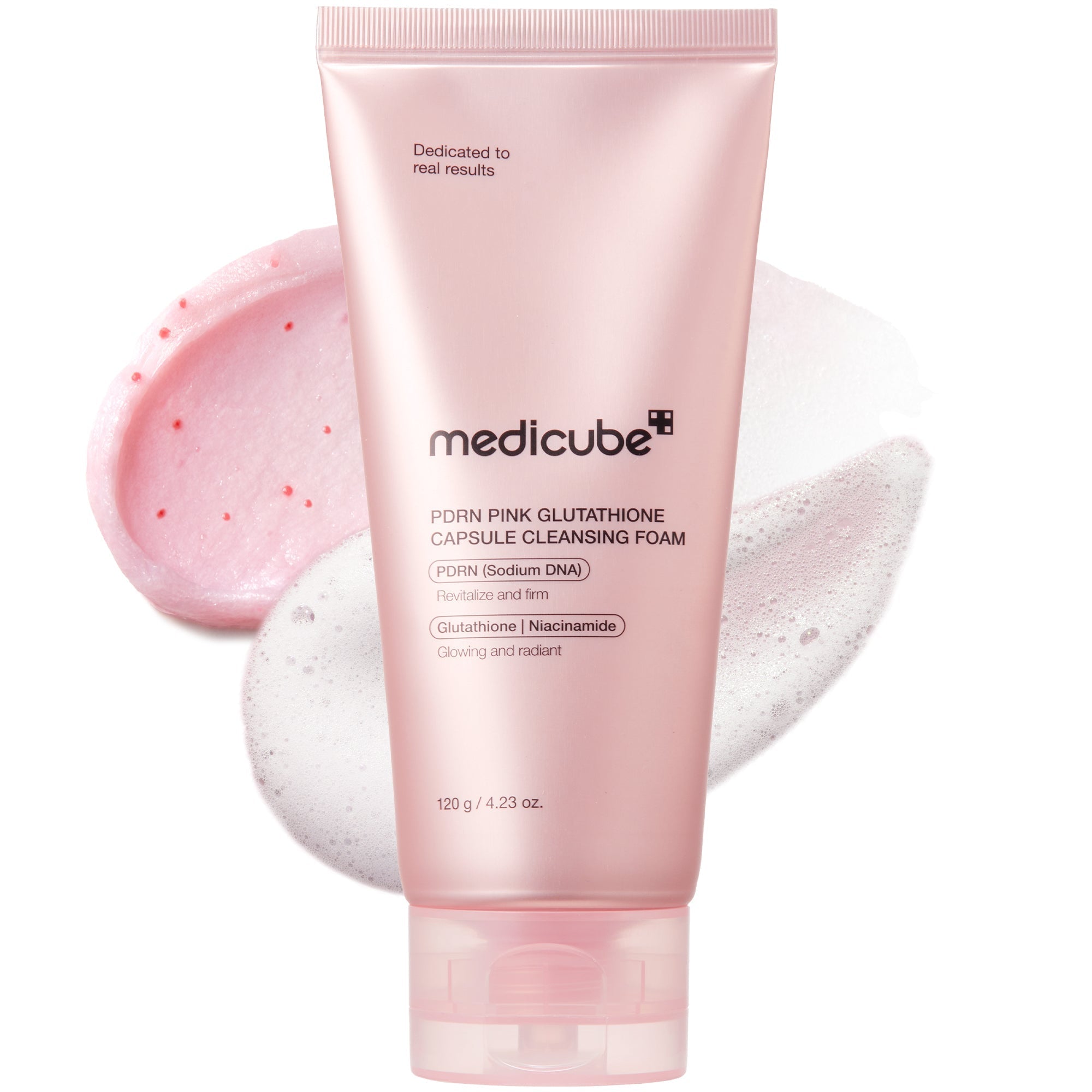 PDRN Pink Glutathione Capsule Foam Cleanser - Made for Fresh Skin