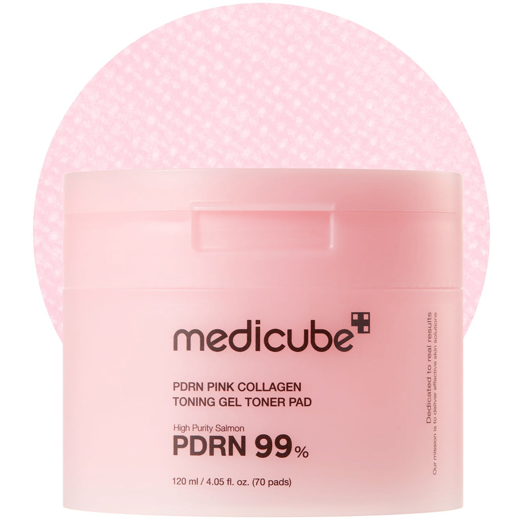 PDRN Pink Collagen Gel Toner Pad - Hydrate and Glow