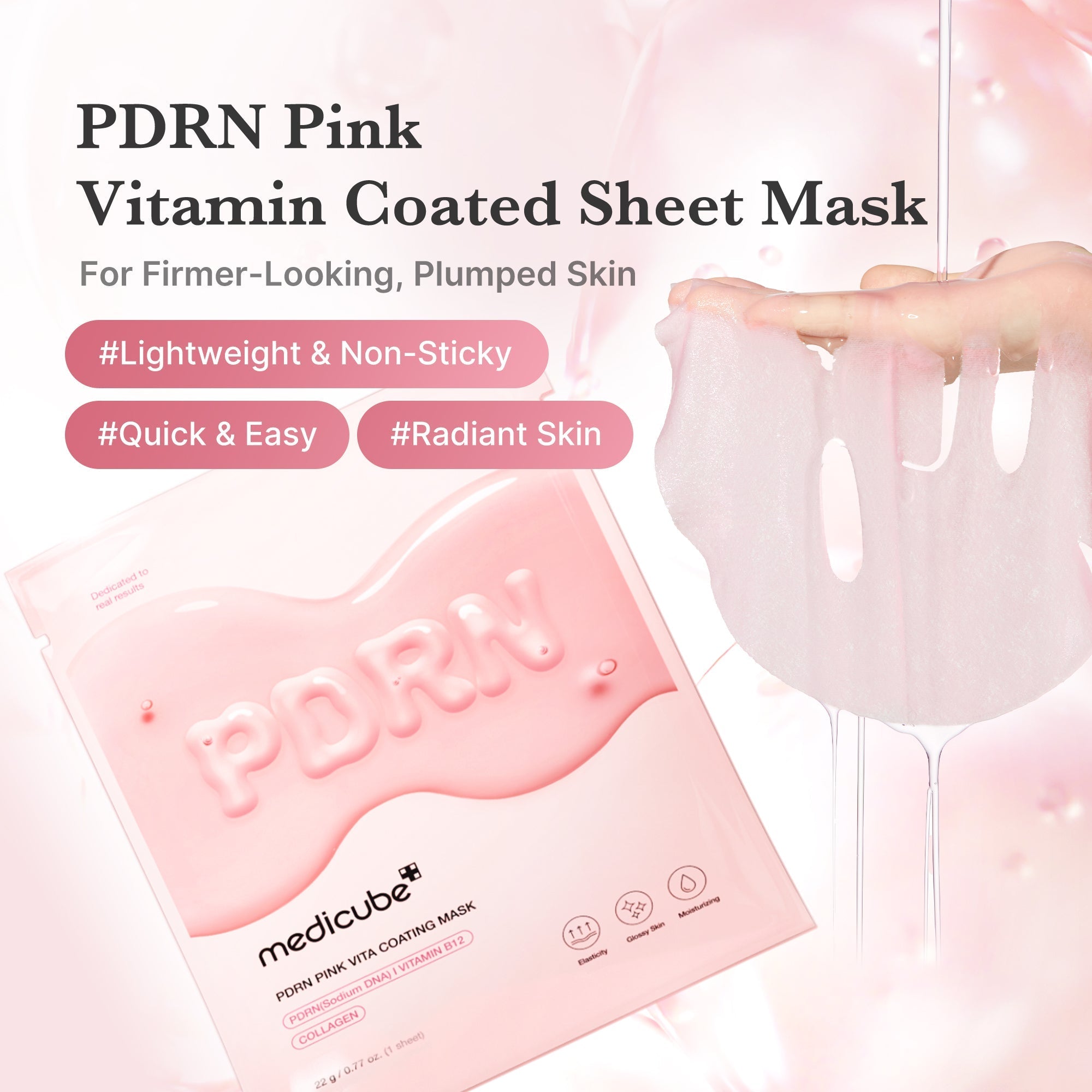 PDRN Pink Vita Coating Sheet Mask - Daily Glow Care
