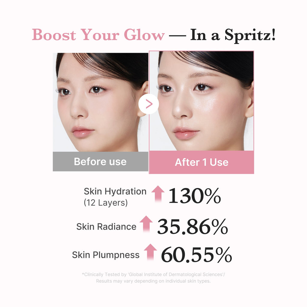 PDRN Pink Collagen Glow Jelly Mist Serum - Glow and Go
